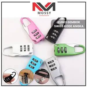 MOSSY Kunci Gembok Swiss Kode Numeric Anti Maling Koper Tas Code Angka Password Pengaman Anti Maling