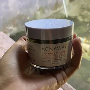 ACNAWAY Advanced Mugwort Gel Mask –  Masker Gel Wajah untuk Jerawat Sensitif, Mencerahkan & Menghaluskan with Peptides + Bakuchiol + Mugwort- Acne Treatment