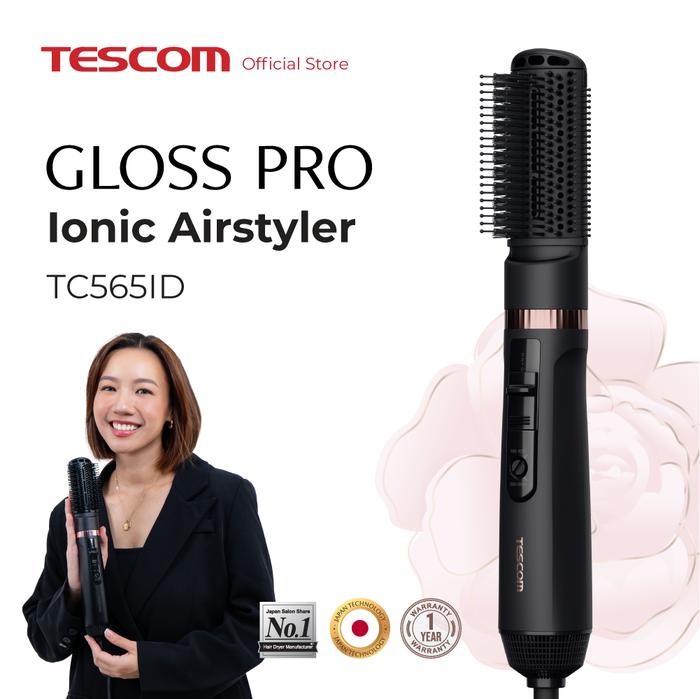 Gambar Tescom Gloss Pro 2in1 Ionic Airstyler - Hair Dryer / Sisir Angin & Pengering Rambut TC565ID dari Tescom Indonesia Kota Bekasi Tokopedia
