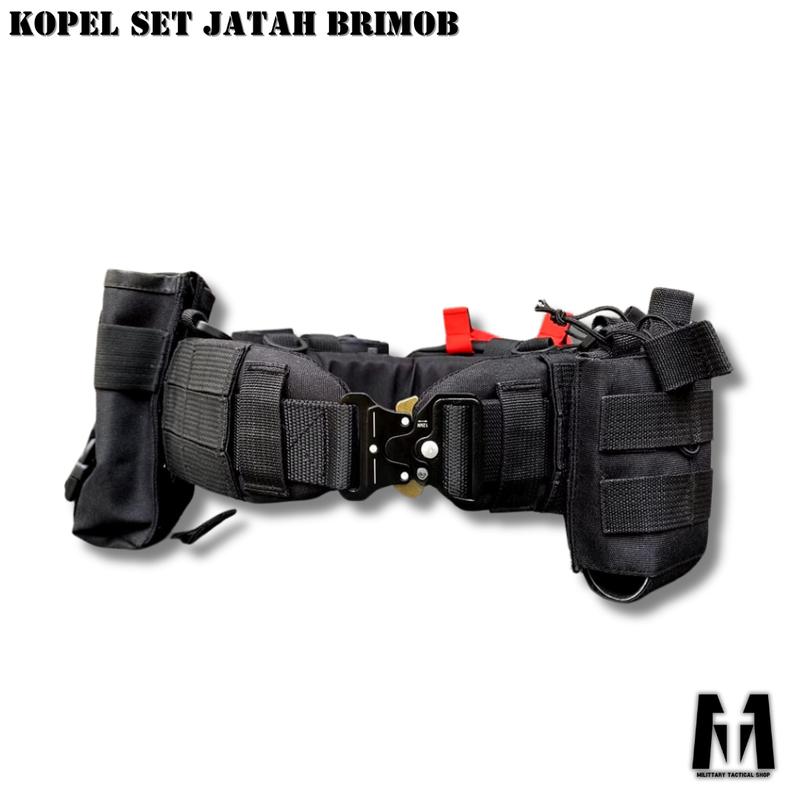 TERBARU!! | MTSHOP | KOPEL TACTICAL FULL SET HITAM MODEL JATAH/PEMBAGIAN COD sabuk kincir kopel  tactical topi  rimba kopel  tactical 1