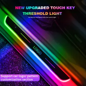 IMPORT CUSTOMIZED CAR DOOR SILL LIGHT THRESHOLD LAMP LOGO PROJECTOR LAMP POWER MOVING LED WELCOME PLATE PEDAL LIGHT PROTECT CAR DOORS