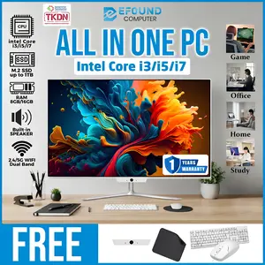 Komputer All-in-One Baru Core i3/i5/i7 RAM 8GB/16GB SSD 256GB/512GB/1TB Layar 19/22/24 Inch IPS Z2 Free Webcam Wi-Fi Bluetooth Keyboard Mouse Mousepad Ready Stock