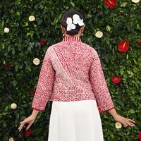 Gambar NONA RARA - Savita Dobi Merah Putih T4434, Baju kerja batik blouse wanita modern - S dari Nona Rara Batik Kota Administrasi Jakarta Timur 4 Tokopedia