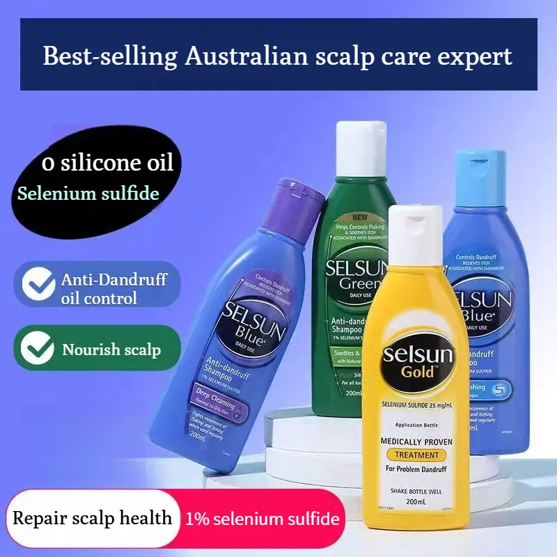 Selsun gently dandruff removing shampoo,Oil control and anti itching shampoo,No silicone oil，Stabilize hair