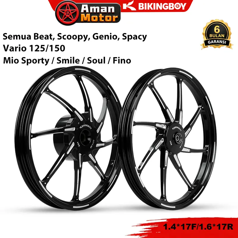 BIKINGBOY Velg Racing Ring 17 Untuk Semua Beat, Scoopy, Genio, Spacy ...