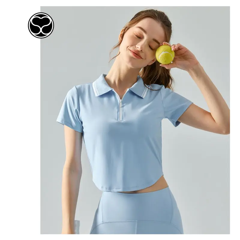 SecondShape - Tennis Golf Baju Polo Shirt Wanita Padel Tennis Olahraga Outdoor Activewear 4