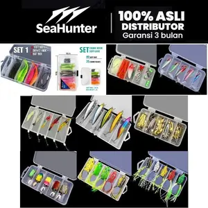 SeaHunter Umpan Soft Lure 1 Set 10pcs 66PCS 5pcs RYOBI Soft Bait Pancing Lembut 7CM 1.8G SET Kotak 10 Soft Lure Kotak Umpan Gratis 2 Kail Lengkung COD Umpan Casting Paket Ikan