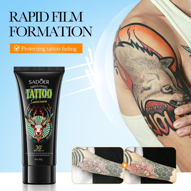 Product Introduction of Set of 3 SADOER Tattoo Colour Care Sunscreen UV Protection Sunscreen 1