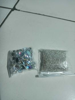 Product Review of DIAMOND pelangi / Sampan perahu  / payet batu batu / manik manik KHUSUs etalase silver ukuran dr kecil - besar from f**h 0