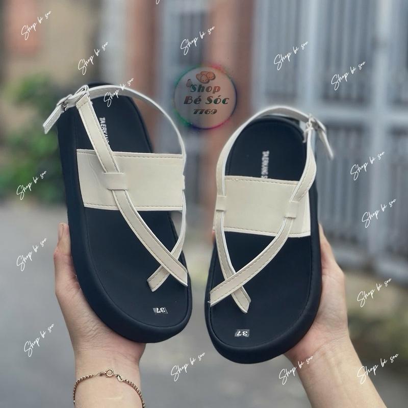 Giày Sandan xỏ ngón (Ma3),đế cao 3phân ,mẫu chuẩn  size,đế đi nhẹ chân,chân quai có may viền xung quanh.