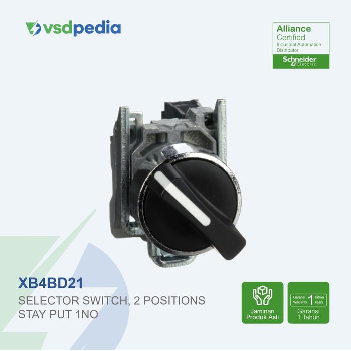 Gambar SCHNEIDER HARMONY XB4 SELECTOR SWITCH METAL TOMBOL PUTAR 22MM, 2 / 3 POSISI, STAY PUT, 1NO XB4BD21 2NO XB4BD33 dari vsdpedia Kota Administrasi Jakarta Timur 2 Tokopedia