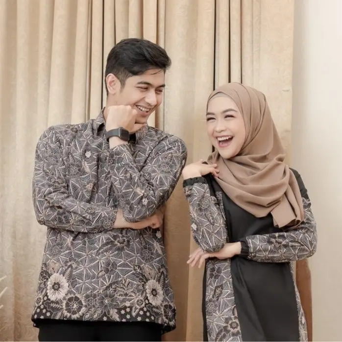 WOUBATIK PREMIUM - Gamis Batik Syar'i Ria Ricis Dan Teuku Ryan KP 281 3