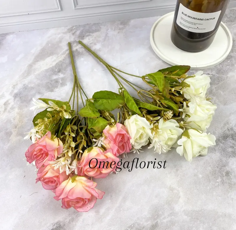 Rose Cyrus Artificial Bunga Premium dekorasi rumah kantor hiasan meja kamar COD Murah 3