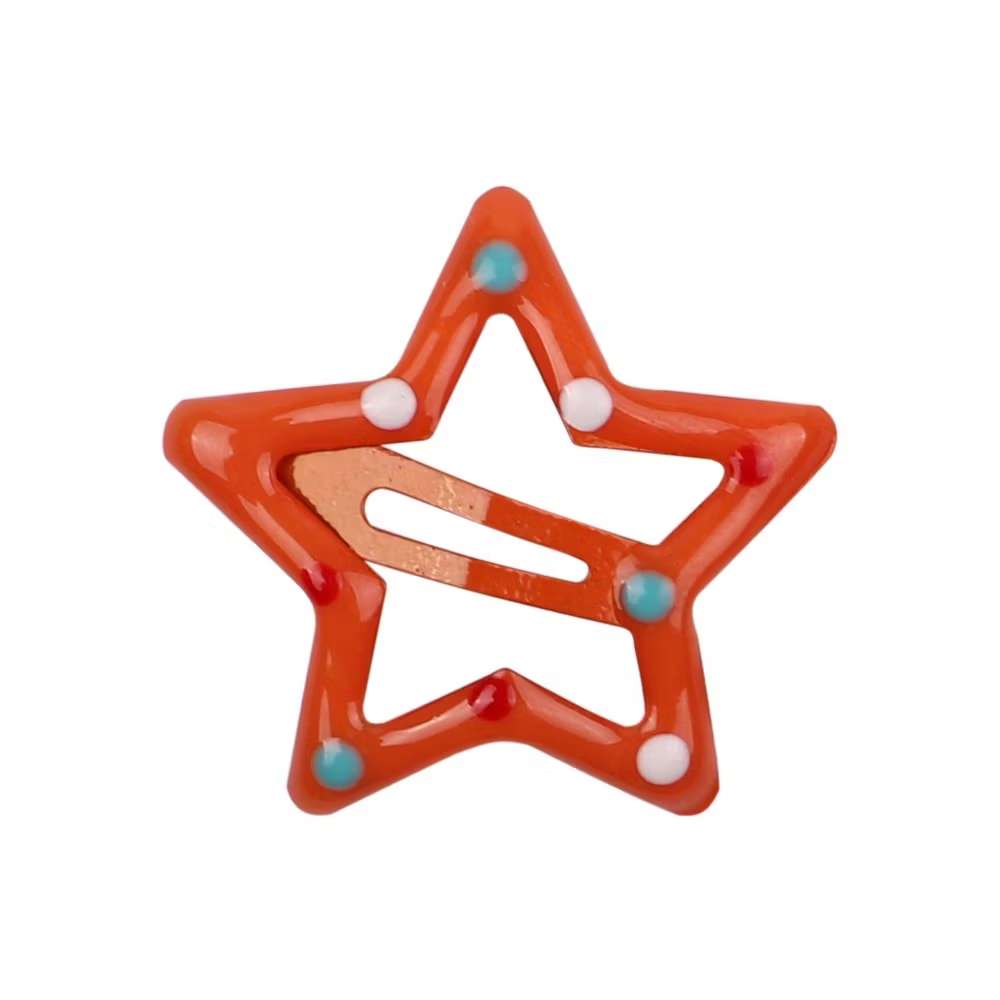 JEPIT BINTANG MIX WARNA | hair clips jepitan rambut motif bintang isi 100 pcs isi 50 pcs  pcs untuk anaK-anak & remaja jepit bintang gliter jepit bintang polkadot volly set 1 y2k aksesoris douyin