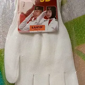 Sarung Tangan PASKIBRA Putih Polos Ukuran SD SMP SMA/ Sarung Tangan Upacara / Sarung Tangan Karnaval Gloves Anak Dewasa