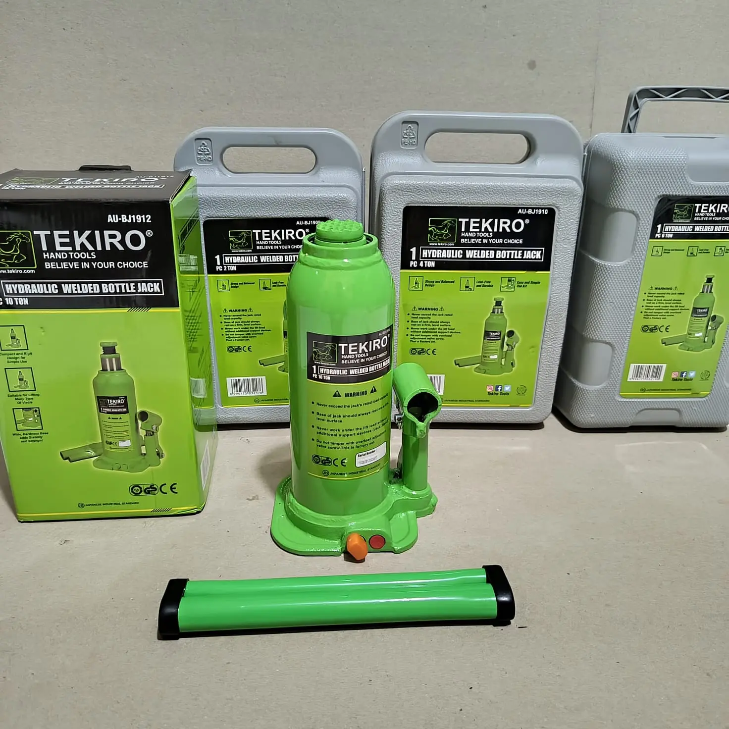 Dongkrak Mobil Tekiro Botol Hidraulic 2Ton/3Ton/4Ton/5Ton/6Ton/10Ton Orinogal - Car, Tire