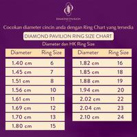 Gambar Diamond Pavilion Cincin Emas Batu Berlian Initial Series - M dari Diamond Pavilion Kab. Klaten 4 Tokopedia