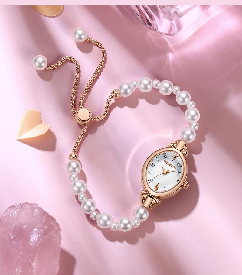 Product Introduction of REBIRTH Jam Tangan Wanita Gelang Anti Air Original Korea Elgant Model Tali Mutiara Jam Tangan Cewek   REL0136 13