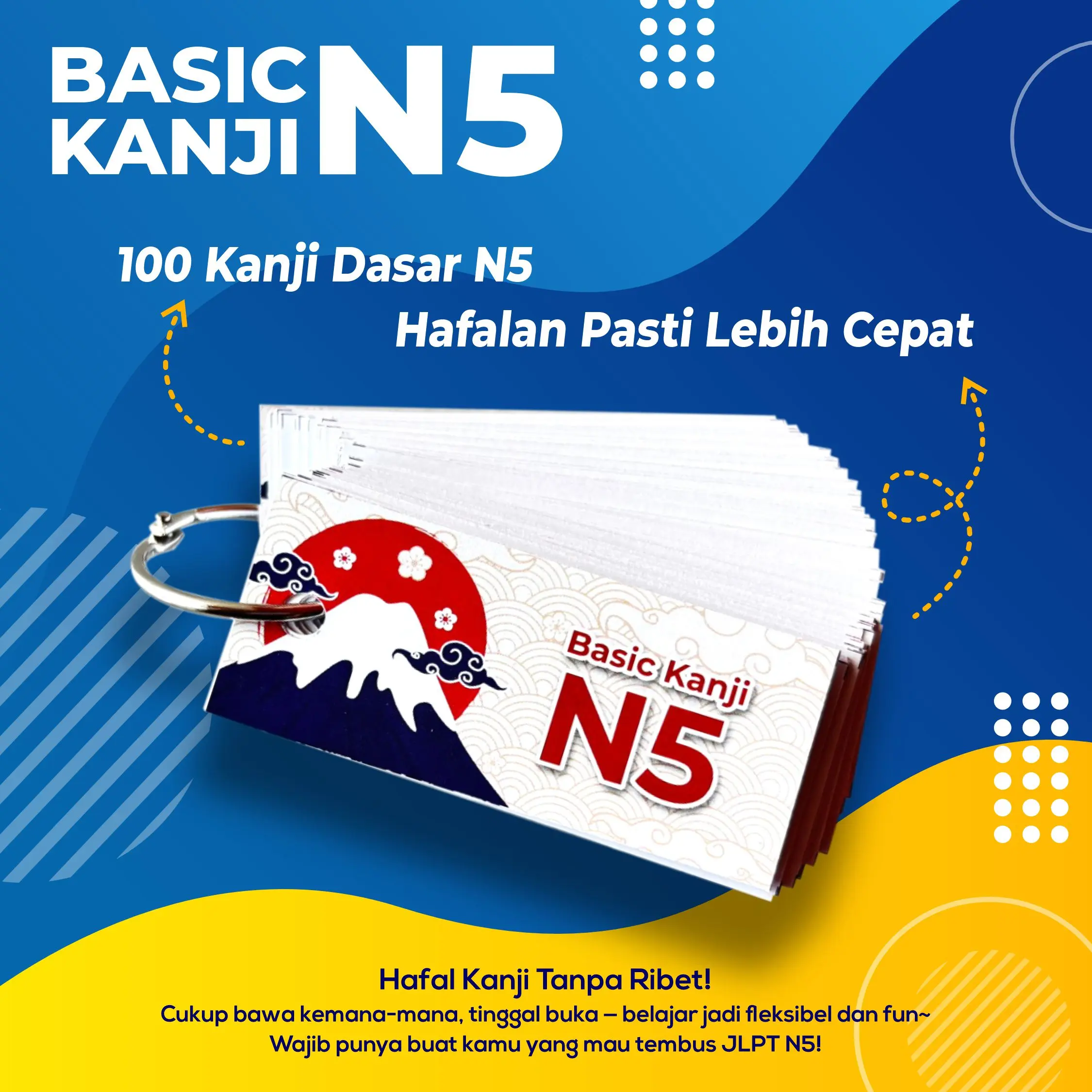 FLASH CARD BASIC KANJI N5 (100+ Kanji)