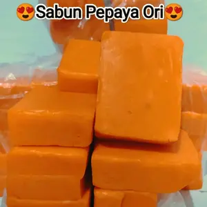 SABUN PEPAYA RIJEKAN ORI 500 GRAM MURAH PEKING FREE DUS N BUBBLE