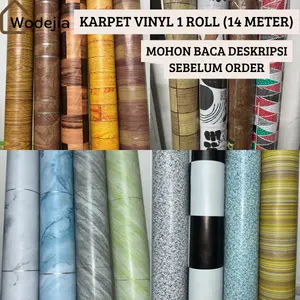 [Wodejia] Lantai Vinyl Marmer 1 ROLL Karpet Ukuran 120CM Dekorasi Lantai Kamar