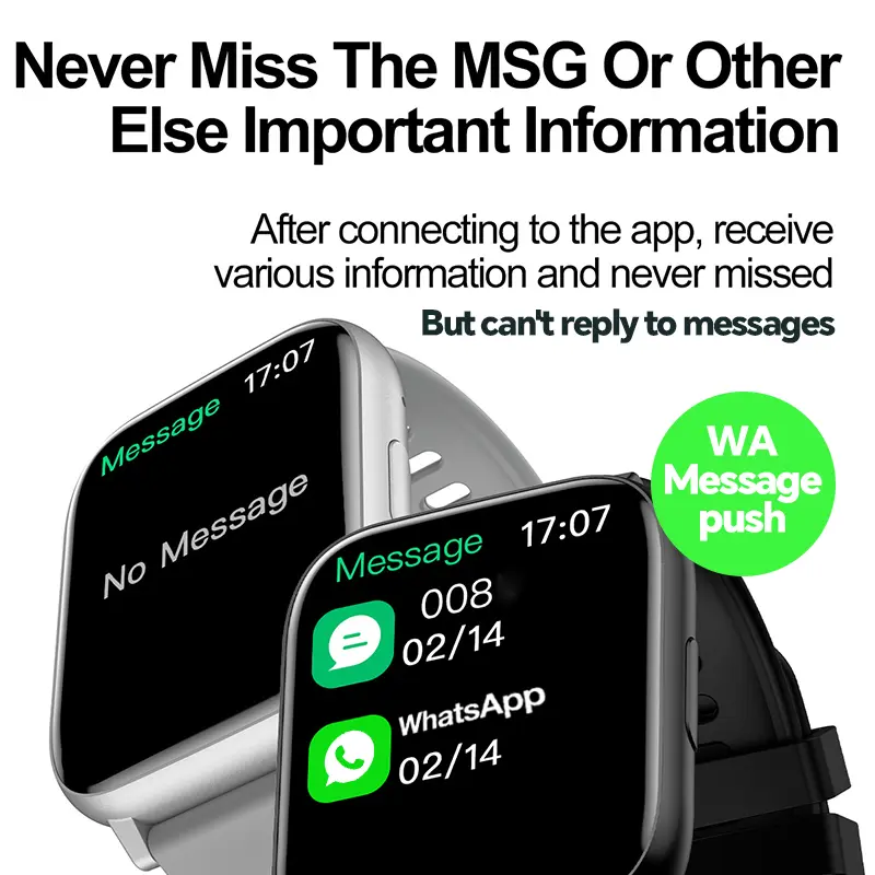 Totop SmartWatch H9 PLUS Fashion Bluetooth upgrade Smartband 2.01 inch HD Screen Full Touch Bluetooth Call Jam Tangan Fitness Tracker Calculator Custom Wallpaper Music Wanita Pria 5