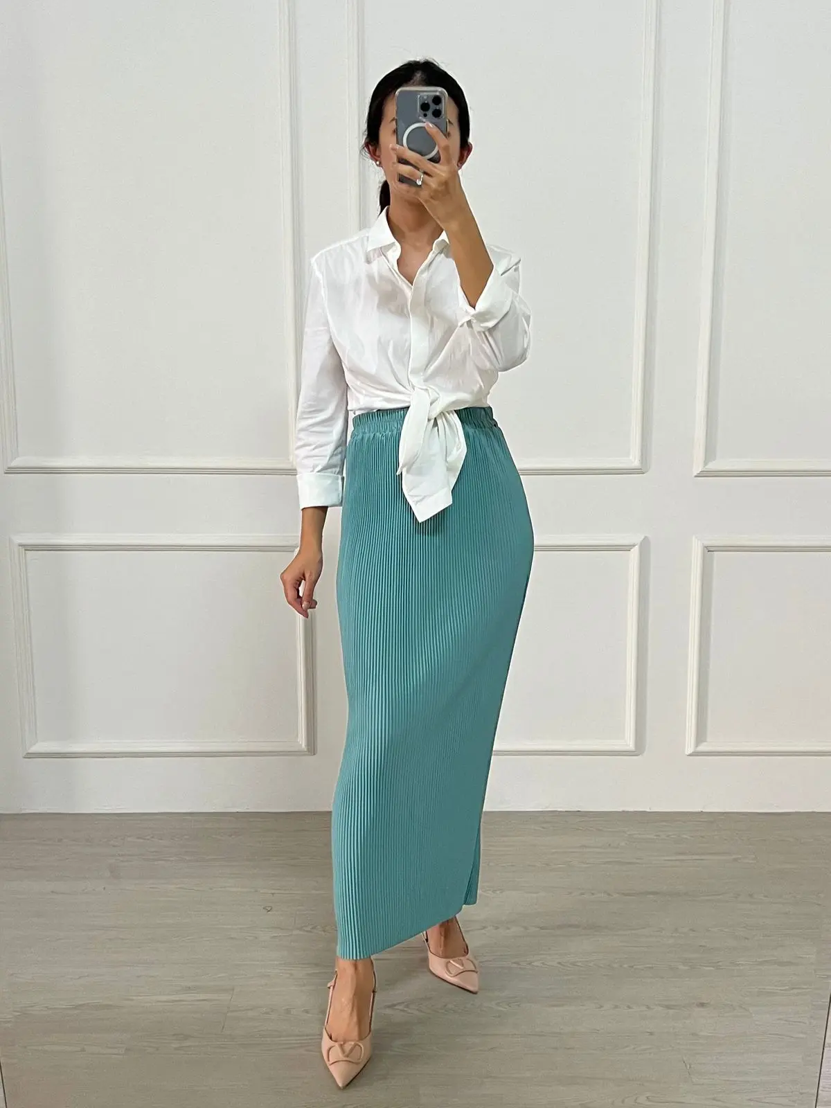 Rok Plisket Span Lidi / Rok Plisket Hyget Premium / Rok Plisket Panjang