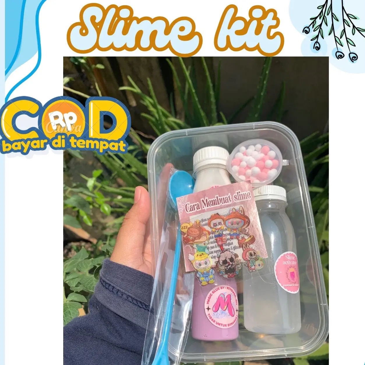 SLIME KIT 11 ribuan promo guncang 11.11 slime kit lengkap by kiyowoo_DIY