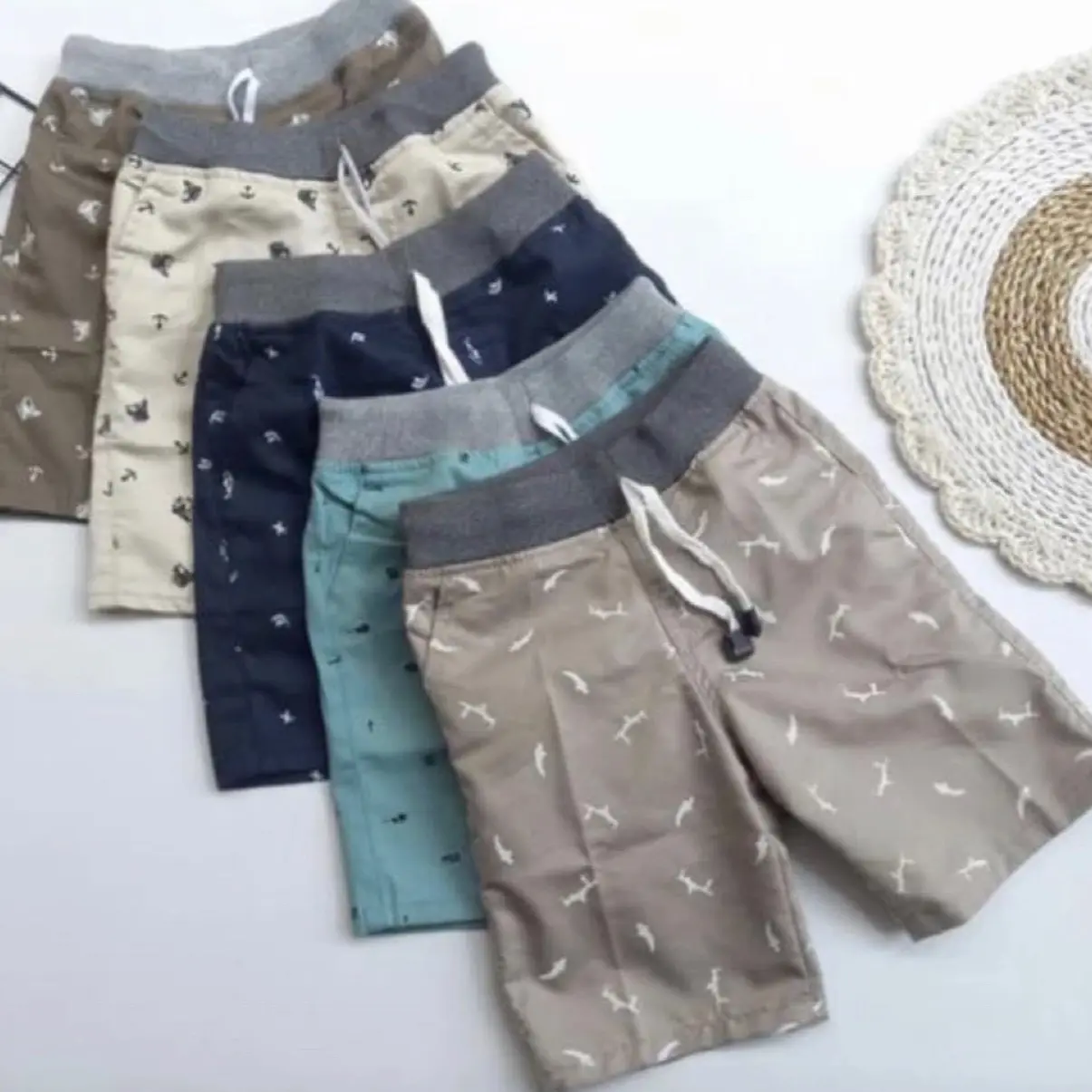 PAKET 100 ribu DAPAT 10 celana pendek anak cowok cewek usia 3-13 tahun / celana pendek chinos motif anak terlaris fashion