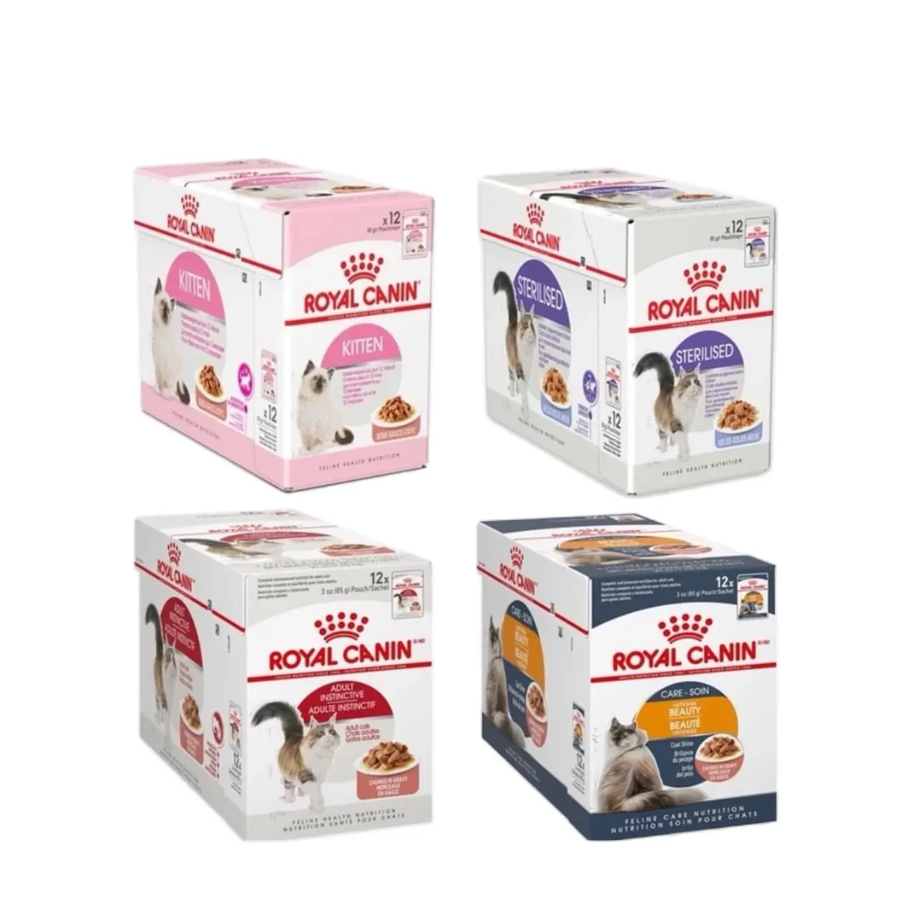 ROYAL CANIN CAT WET FOOD POUCH (12 Pouches x 85g) READY STOCK! NO PORK!