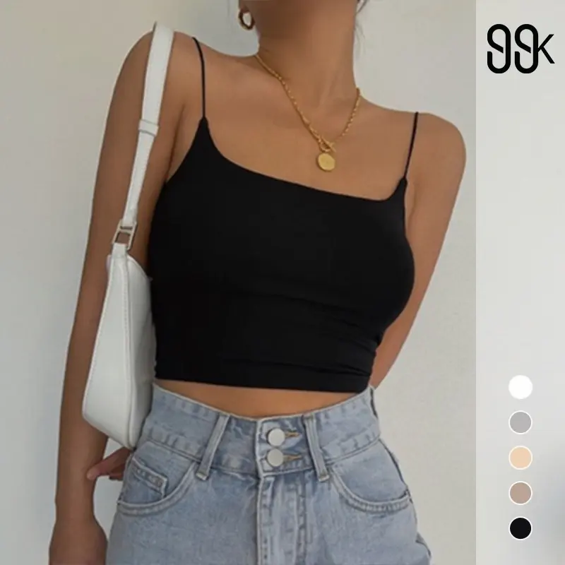 【Premium】Women's Basic Cropped Tank Top 7134 (S/M/L)