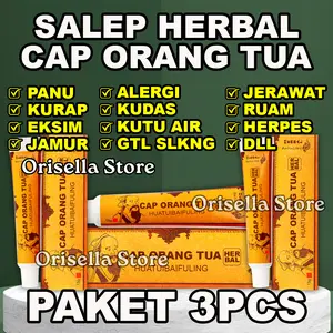Promo 3 PCS Krim Salep Gtal Cap Orang Tua Untuk Ekcim J4mur Kurap kudis alergi g4tal Cap Orang Tua