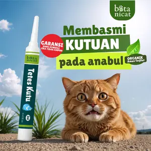 Botanicat Obat Tetes Kutu Kucing dan Anjing Membasmi Kutu Tick dan Tungau