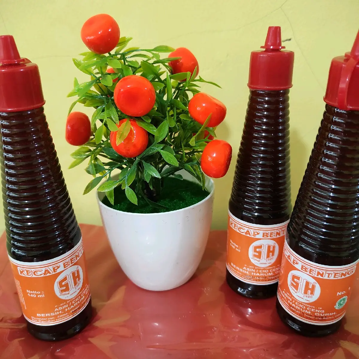 Kecap Asin Benteng SH 140ml Botol, Kecap Legend Asli Tangerang 100% Bahan Kedelai   Saos Msg Saus Tiram Manis Masakan Sauce Sambal kecap  mpasi Tomat Pedas