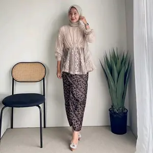 Bushra Blouse /Blouse lace korean / Blouse Formal Outfit Kondangan, Kerja, Kuliah atau Pesta Wanita 2024