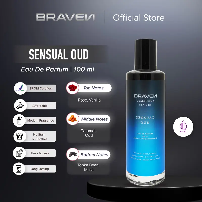 【SPESIAL NEW】Braven Collection EDP Series 100ml - Parfum Pria Terbaru Tahan Lama Perfume Wangi 2