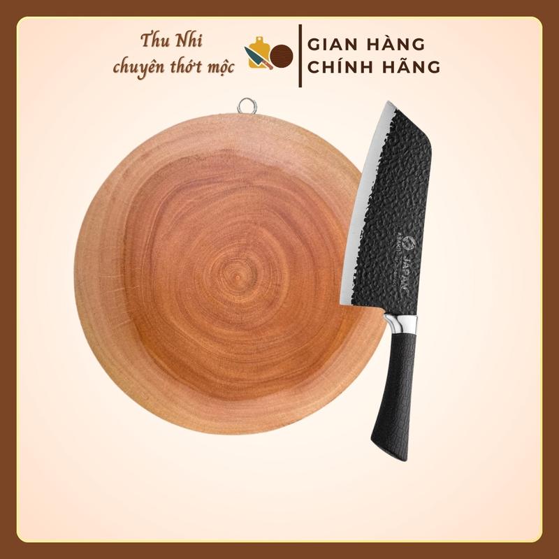   Thu Nhi chuyên thớt mộc  Thớt Gỗ kèm Dao Nhật Hàng JAPAN sắc bén phù hợp sử dụng hàng ngày 