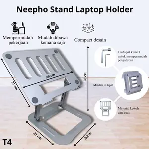 Neepho NP T4  Dudukan Tablet Ponsel Laptop Desktop Pad Bingkai Penyangga Jumbo