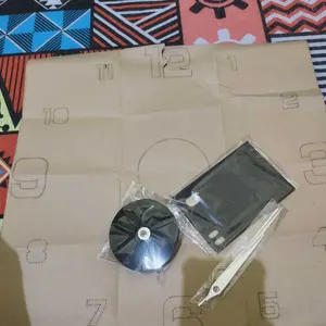 Jam Dinding Tempel 3D Analog Akrilik Style Eropa Modern Dekorasi Ruangan Acrylic Merah