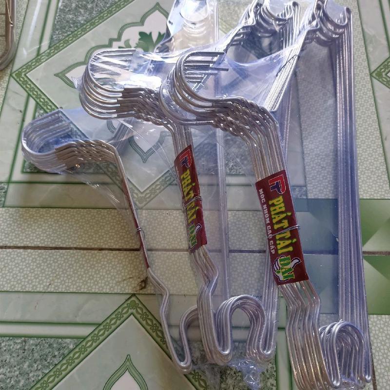  Combo 30 nhôm chữ C móc người lớn dài 40cm phơi quần áo cao cấp 