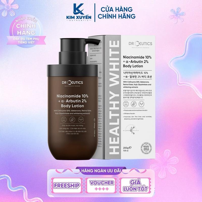 DR CEUTICS Sữa dưỡng thể Dr Ceutics Niacinamide 10% + Arbutin 2% Body Lotion 200g Làm Đẹp Da