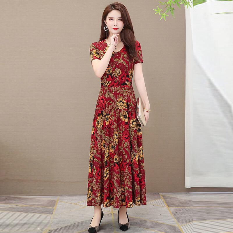 Váy Bầu, Dài Tay, Cổ Tròn, Thoải Mái, Váy Lớp Nền Mềm Mại 5