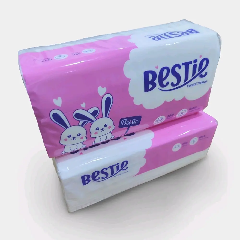 Tissue Bestie 360 Helai Tissue Wajah ukuran 17cm sangat rekomendasi buat pemakaian harian