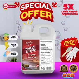 BOZOKLIN TOILET CLEANER CAIRAN FINK PEMBERSIH KAMAR MANDI TOILET CLOSET KRAN WASTAFEL TOREN NODA KUNING LUMUT DAN KERAK cairan  pembersih
