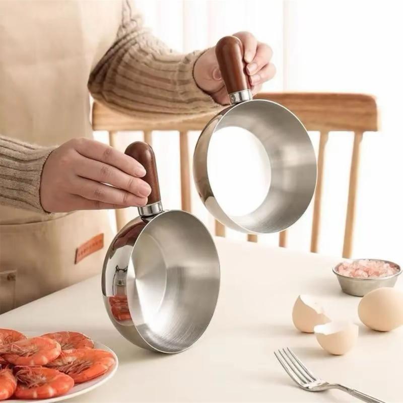 Nồi Nấu Mì, Nấu Đồ Ăn Dặm Cho Bé Nhỏ Gọn 14cm Inox 304 Cao Cấp, An Toàn, Tay…
