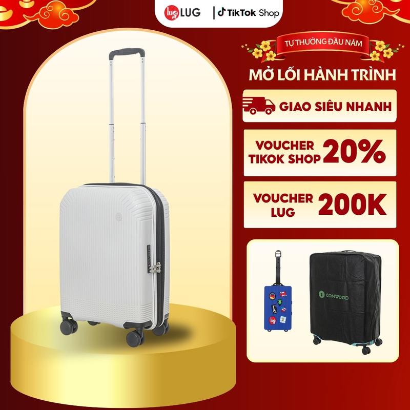   DEAL ĐẶC BIỆT SIZE 20  Conwood Vali Kéo Du Lịch PPT013 size 20 Chất Liệu Nhựa PP Chống Bể Vỡ Khóa TSA An Ninh Quốc Tế Ngăn Mở Rộng 25% Sức Chứa Dây Kéo Đôi Chống Rạch Trộm 