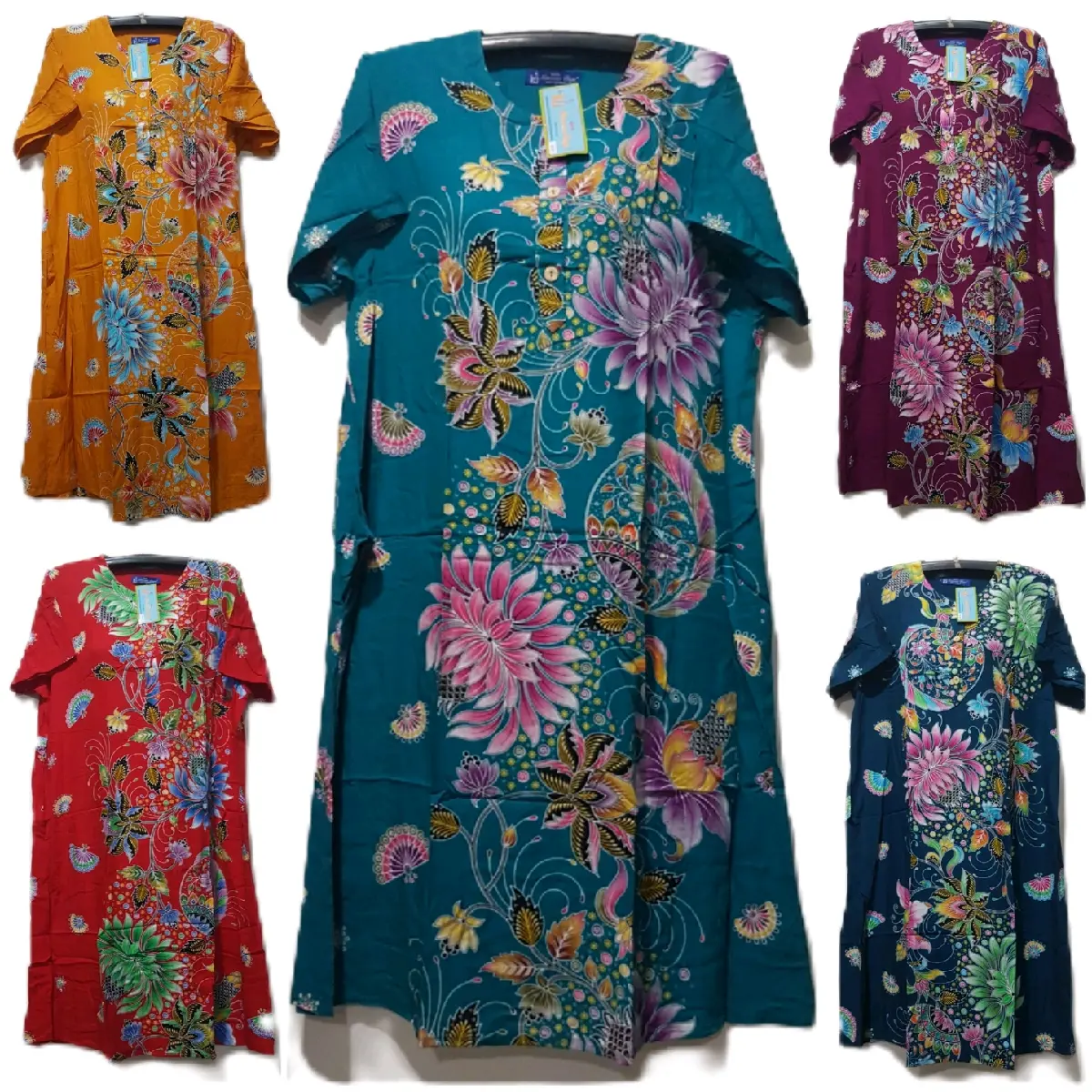 DASTER KODE 04 BATIK KENCANA UNGU LABEL BIRU