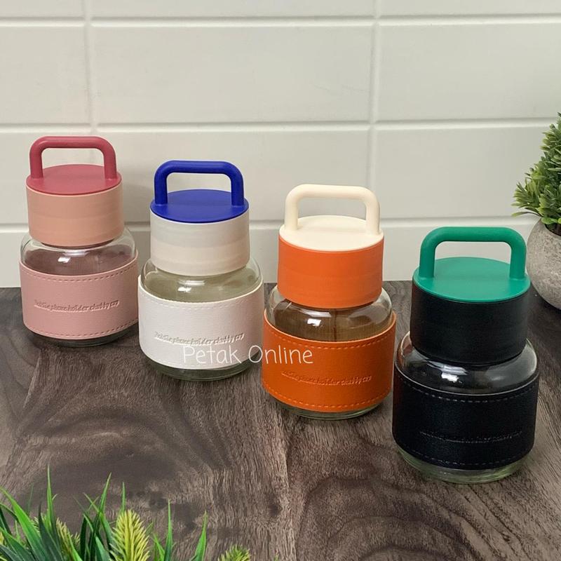 Botol/ Toples Tenteng Chubby Cup 300 ML Plus Box 5