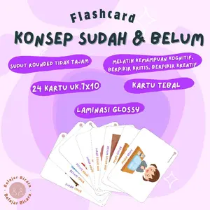 [READY STOCK] Kartu Terapi Wicara | Flashcard Konsep Sudah & Belum | Kartu Edukasi