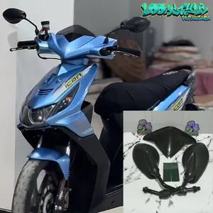 ￼Visor Variasi Set Spion X1 Honda Beat Karbu Old 2008-2012 Kualitas Bahan Tebal Bonus Free Double Tape 3MM Motorcycle